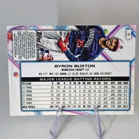 2023 Topps Cosmic Chrome - Byron Buxton #13 - Picture 5 of 5